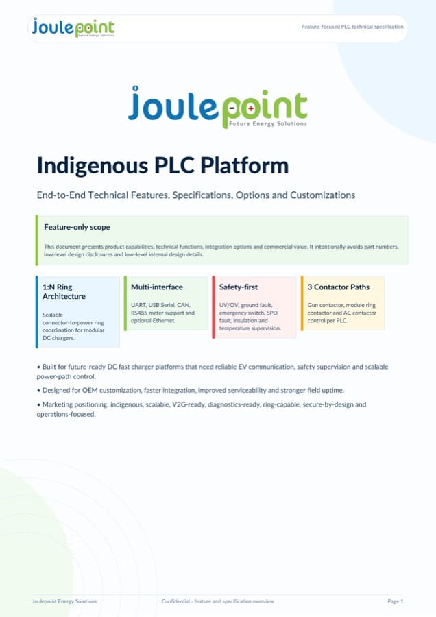 PLC features & specifications — cover