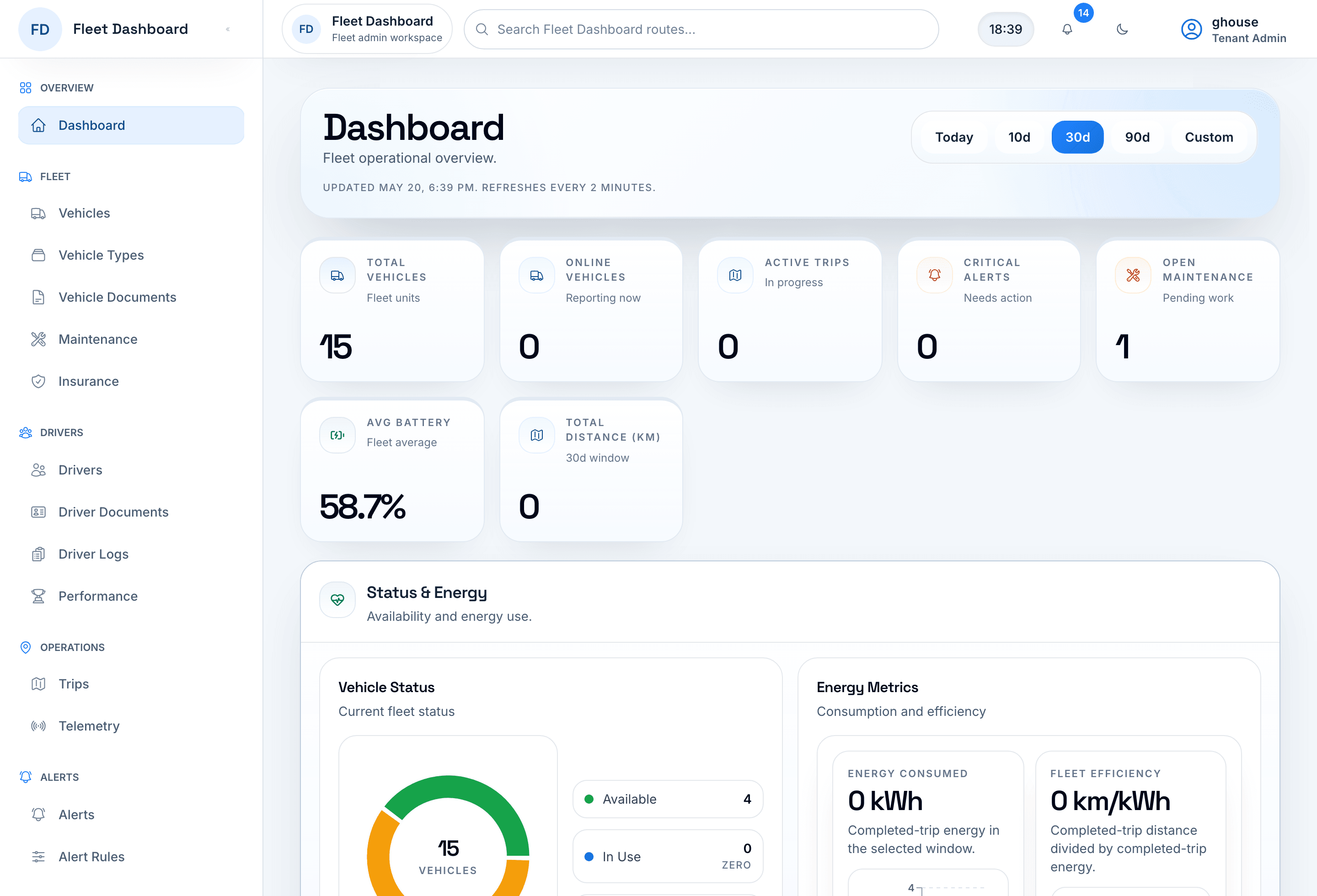 Fleet Management System preview