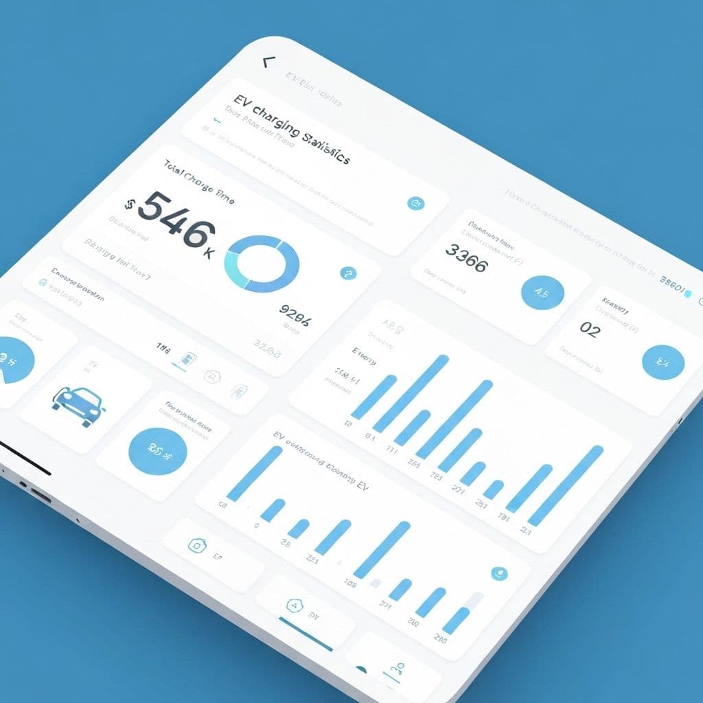 Joulepoint mobile app dashboard showing charging statistics